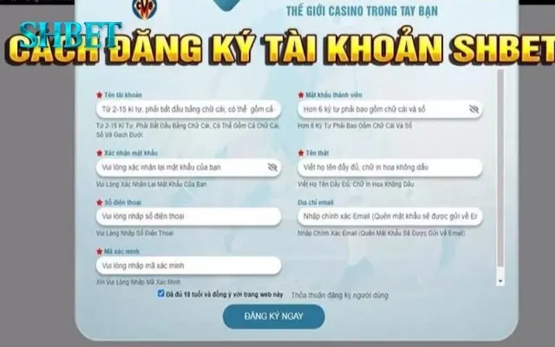 Đăng ký SHBET 